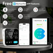 Bluetooth Blood Pressure Machine for Home Use – Easy@Home Smart BP Monitor with Free MyHeartPal App, Voice Function & LED Screen, Supports Apple & Android Devices, EBP-703T 🍁 All In One Marketplace Canada