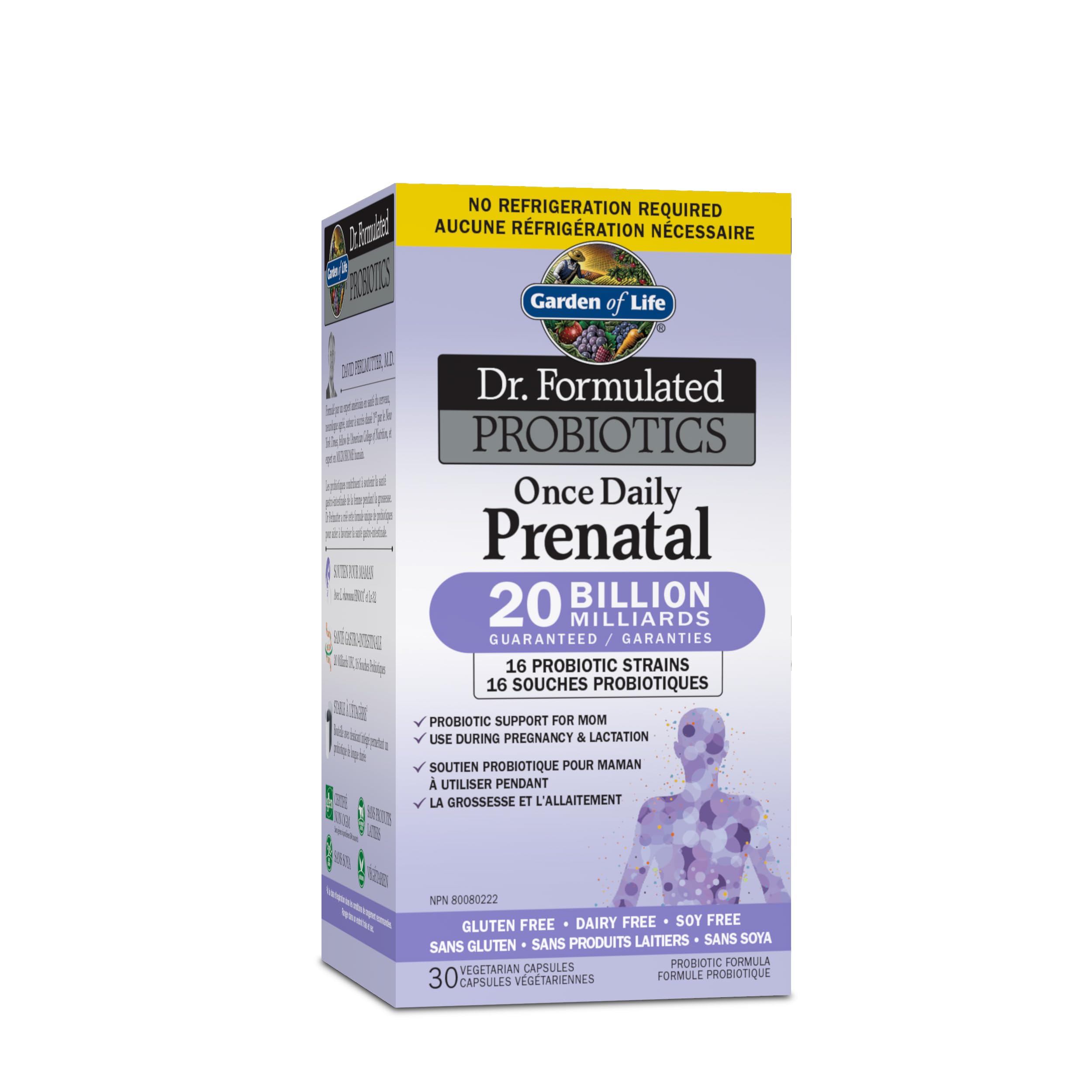 Garden of Life Dr. Formulated Probiotics Once Daily Prenatal Shelf Stable, 30 Count 🍁 All In One Marketplace Canada