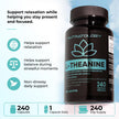 Nutratology® L-Theanine 250MG Capsules | Canadian-Made | For Stress Management | Promotes Relaxation & Calmness Without Drowsiness - L-Theanine Supplement for Stress Relief | 240 Capsules 🍁 All In One Marketplace Canada