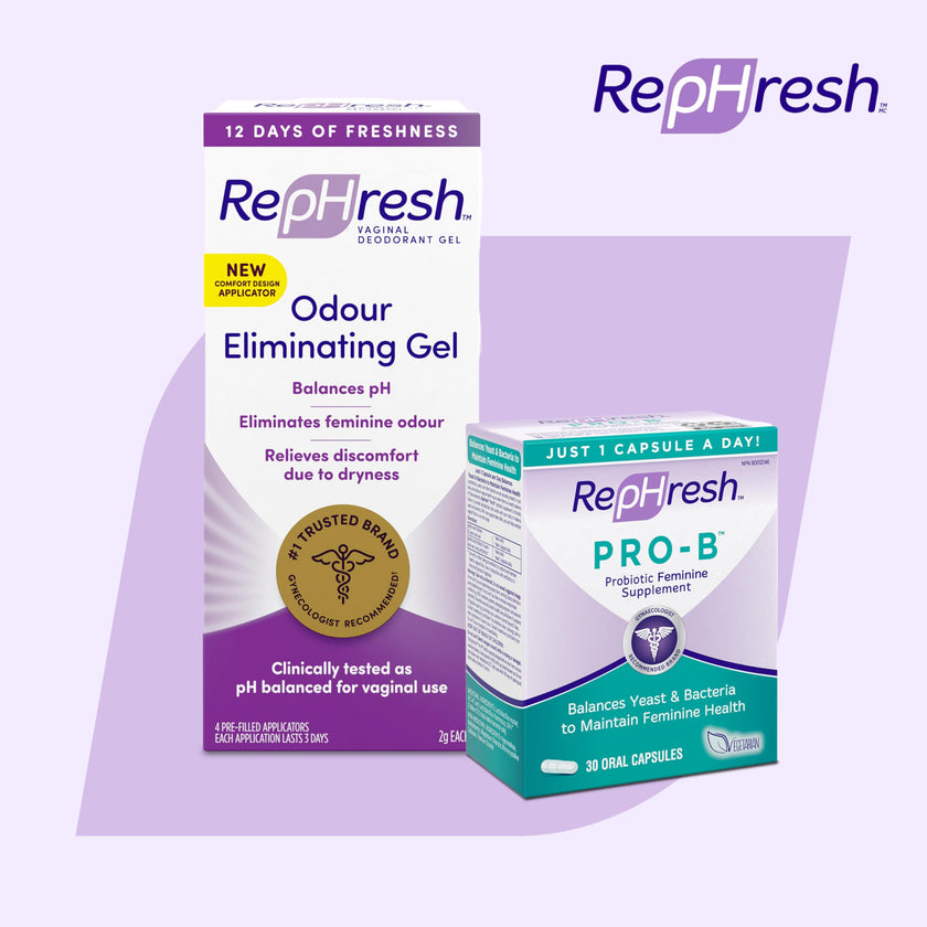 RepHresh Pro-B Probiotic Feminine Supplement, Balances Yeast and Bacteria, Womens Probiotic, Restore Healthy, Vaginal Flora with L. rhamnosus GR-1 & RC-14, 30 Oral Capsules 🍁 All In One Marketplace Canada