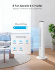 GoveeLife White Tower Fan for Bedroom, 36