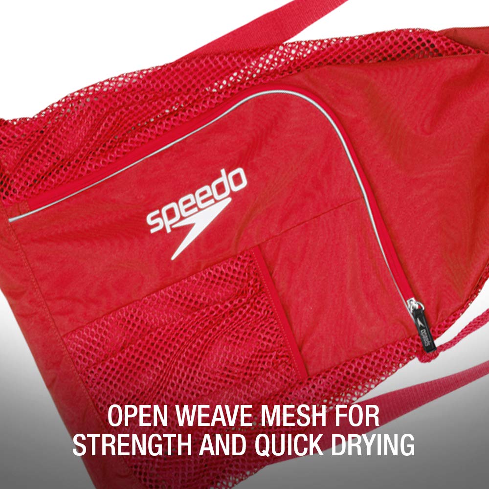 Speedo Unisex Adult Deluxe Ventilator Mesh Equipment Bag, Fuchsia Purple, One Size 🍁 All In One Marketplace Canada