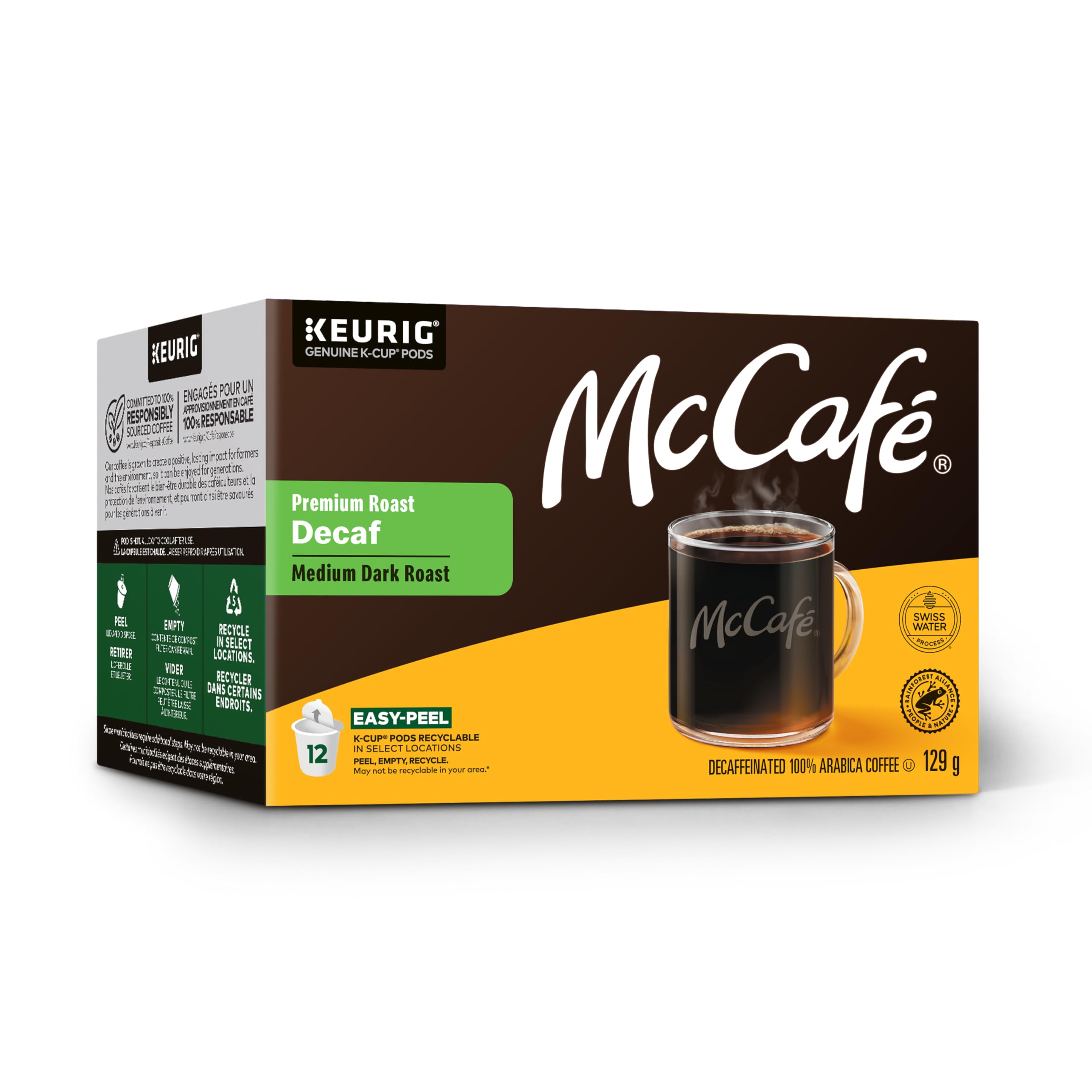 McCafé Premium Medium Dark Roast Decaf K-Cup Coffee Pods, 72 Count, For Keurig Coffee Makers 🍁 All In One Marketplace Canada