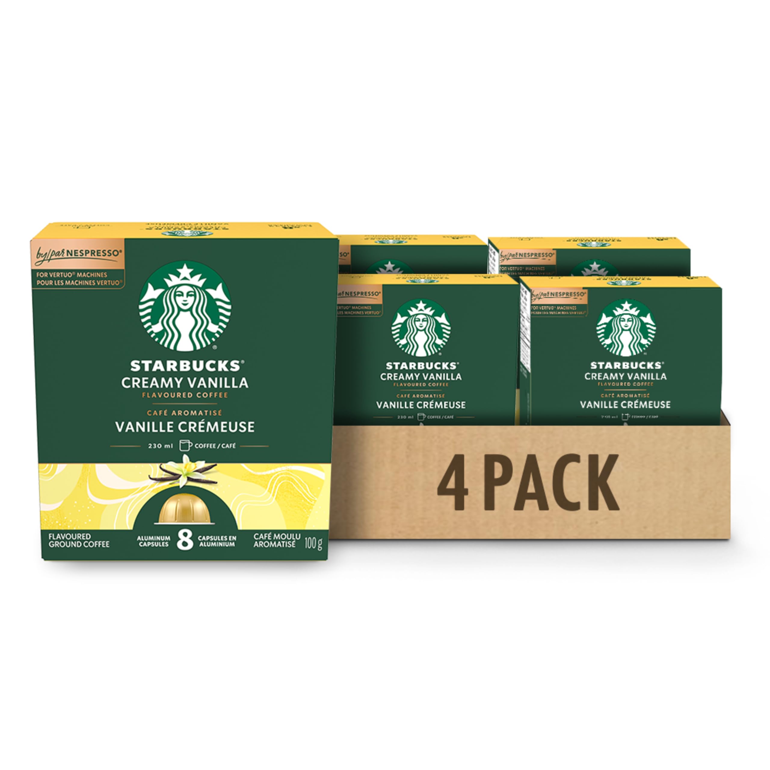 STARBUCKS Creamy Vanilla for NESPRESSO VERTUO, Coffee, 4 Boxes, 400 g 🍁 All In One Marketplace Canada
