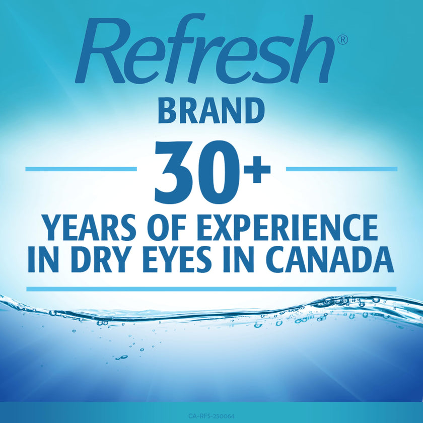 Refresh Advanced Omega-3 Lubricant Eye Drops – Preservative-Free, Natural Omega-3 Oil for Long-Lasting Dry Eye Relief – 30 Single-Use Containers (0.4ml Each) - Total 12 mL 🍁 All In One Marketplace Canada
