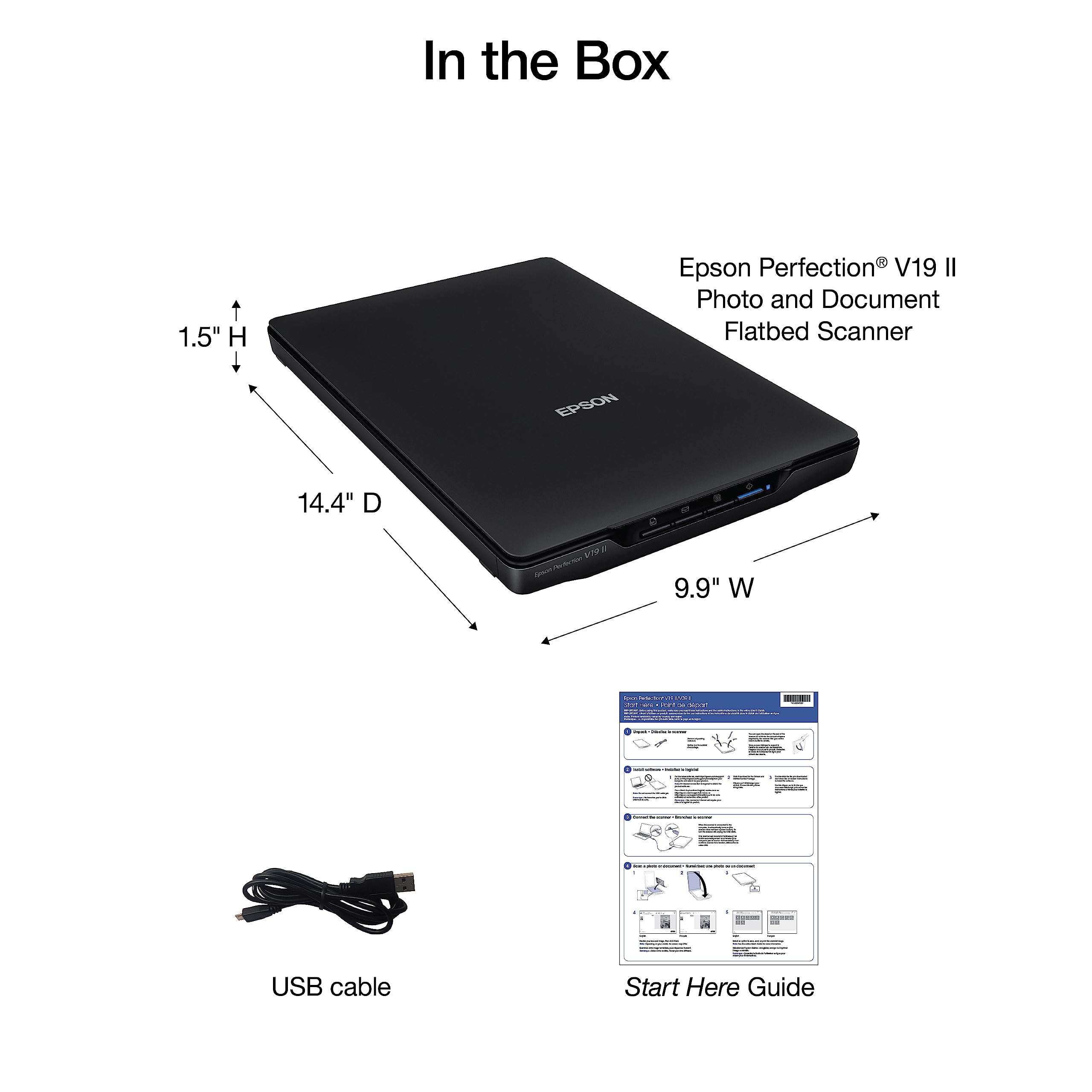 Epson Perfection V19 II Flatbed Photo Scanner 4800 dpi Optical Resolution 🍁 All In One Marketplace Canada