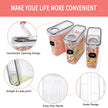 Large Dry Food Storage Containers with Lids, PRAKI 6PCS 4L Airtight Cereal Containers Storage, Leak-proof Canister Set for Kitchen Pantry Organizers and Storage with 20 Labels & Marker 🍁 All In One Marketplace Canada