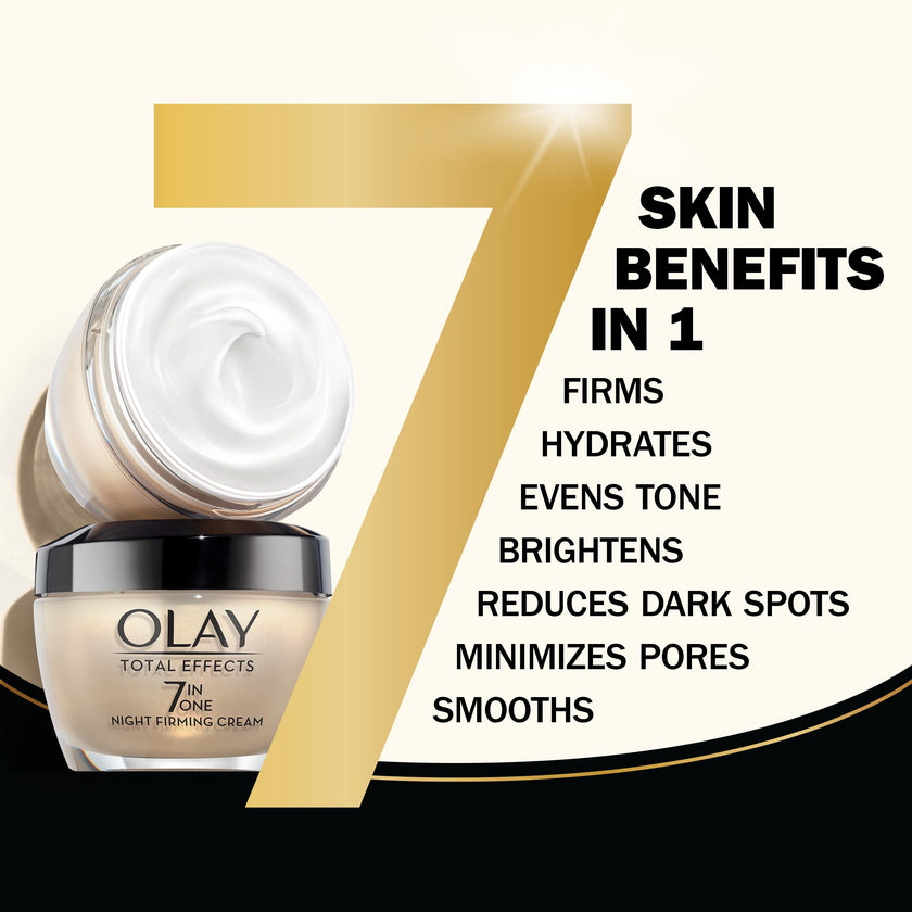 Olay Total Effects 7-In-One Daily Night Firming Face Cream, Face Moisturizer with Vitamin B3, Niacinamide, 50 mL 🍁 All In One Marketplace Canada