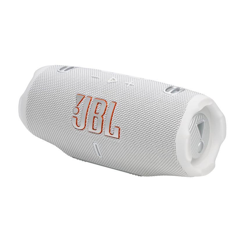 JBL Charge 6 - Portable Waterproof & Drop-Proof Bluetooth Speaker, Bold Pro Sound with AI Sound Boost, 28Hrs of Playtime, Built-in powerbank & Comes with a Sturdy/Removable Carrying Strap (White) 🍁 All In One Marketplace Canada