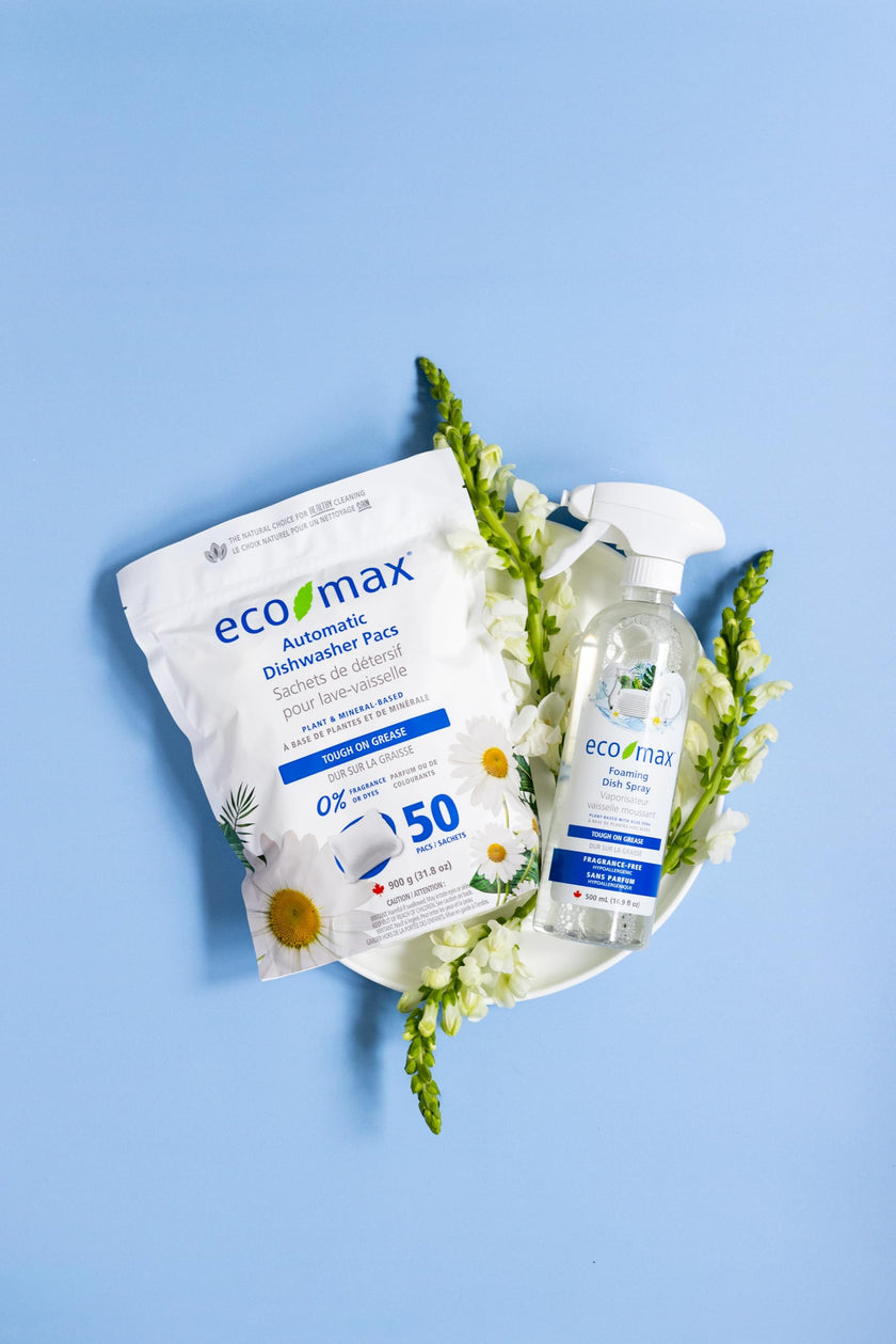 Eco-Max Hypoallergenic Automatic Dishwasher Pacs, 50 count, Fragrance-Free 🍁 All In One Marketplace Canada