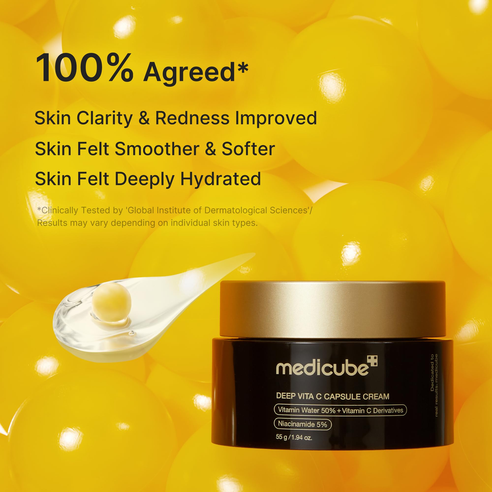 Medicube Deep Vita C Capsule Cream, 55g, Dual-Texture Moisturizer with Vitamin Capsules and Gel Base 🍁 All In One Marketplace Canada