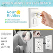 4our Kiddies Baby Proofing Outlet Covers (60 Pack) Electric Outlet Plug Covers for Child Safety, Baby Socket Cover Protector Cap to Prevent Child from Power Shock Hazard 🍁 All In One Marketplace Canada