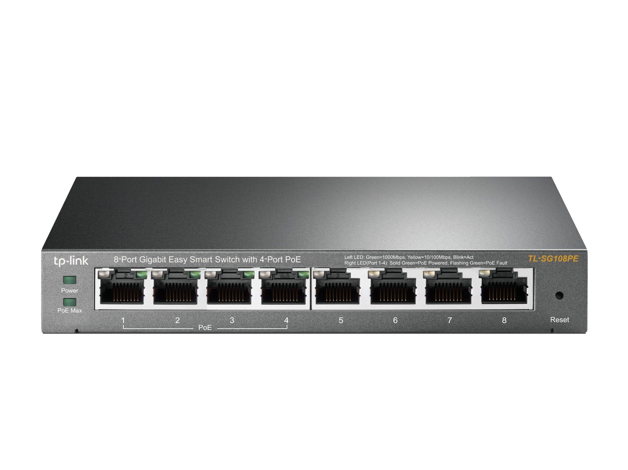 TP-Link 8–Port Gigabit PoE Switch, 4 PoE+ Ports @64W, Easy Smart (TL-SG108PE) 🍁 All In One Marketplace Canada