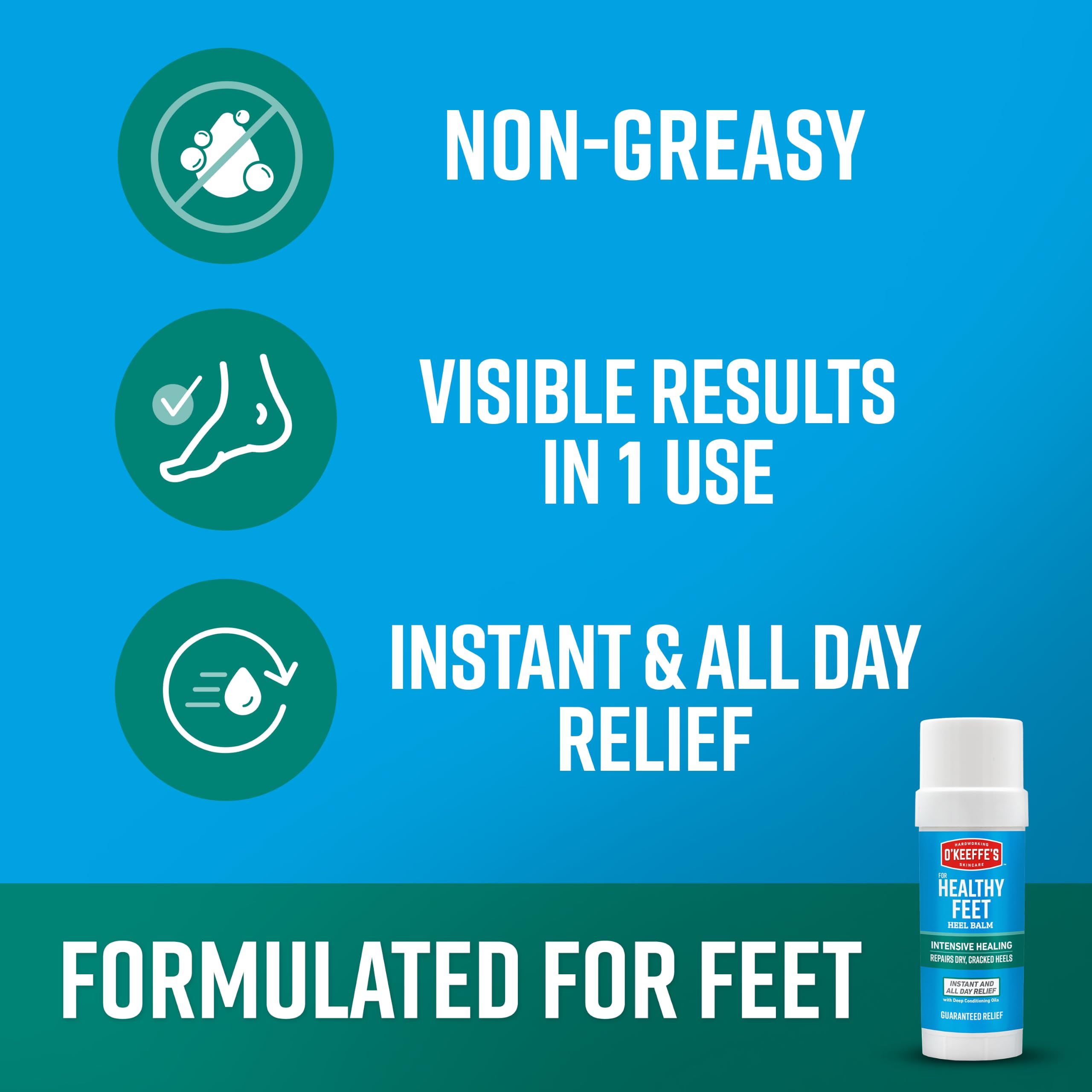 O'Keeffe's Healthy Feet Heel Balm Stick for Dry Cracked Feet & Heels 🍁 All In One Marketplace Canada