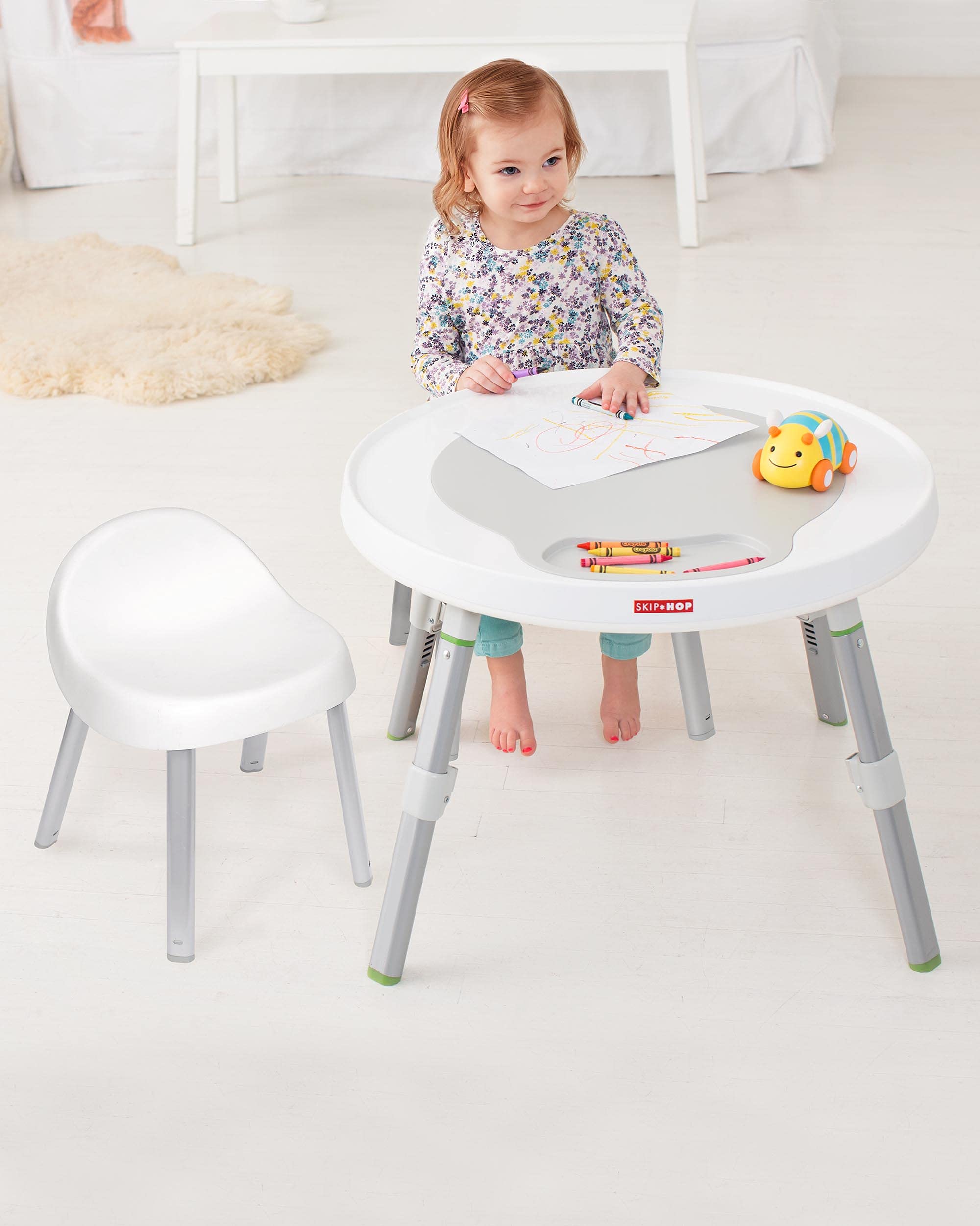 Skip Hop Toddler's Activity Chairs, Set of 2, Metal, White 🍁 All In One Marketplace Canada