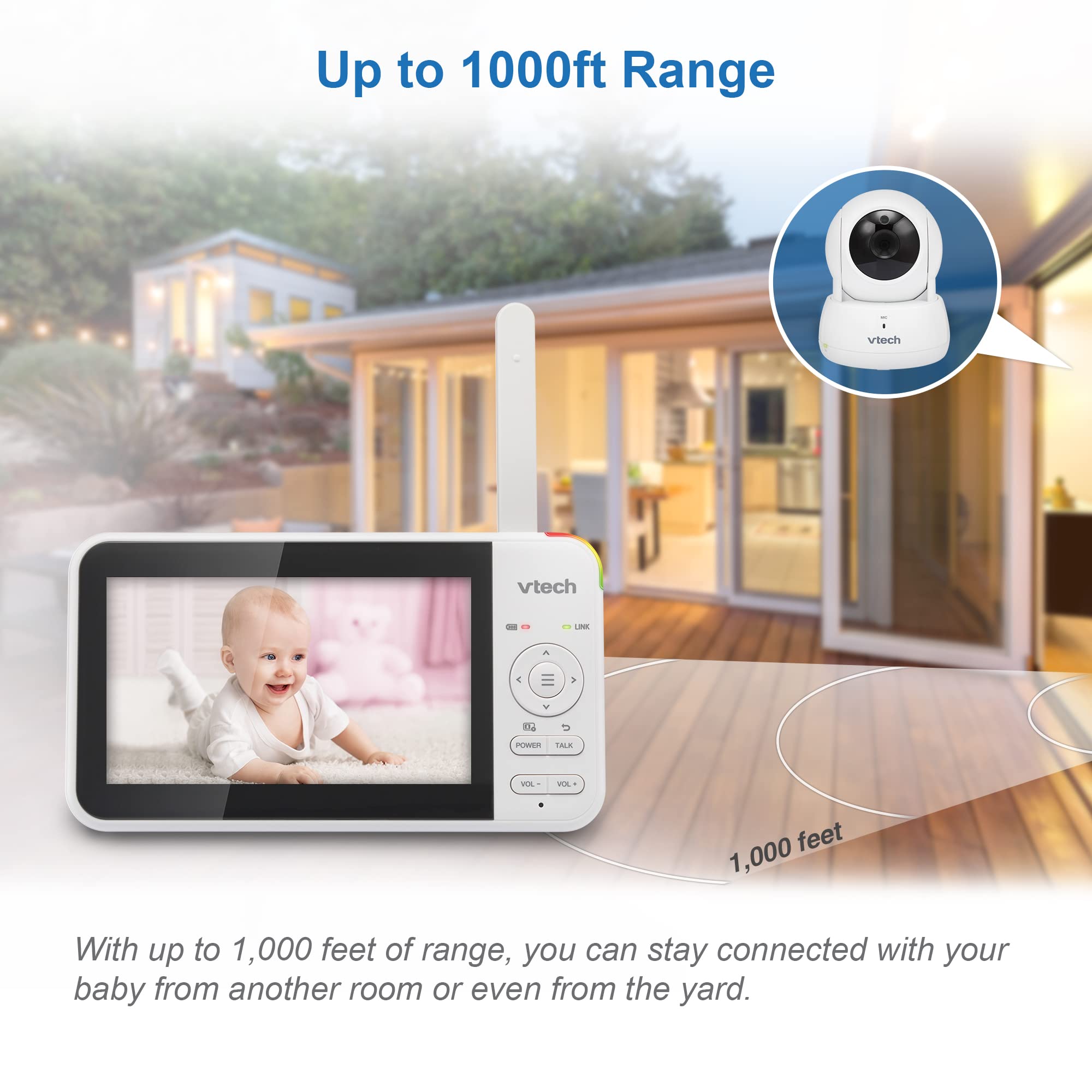VTech VM924 Pan & Tilt Video Baby Monitor, 5