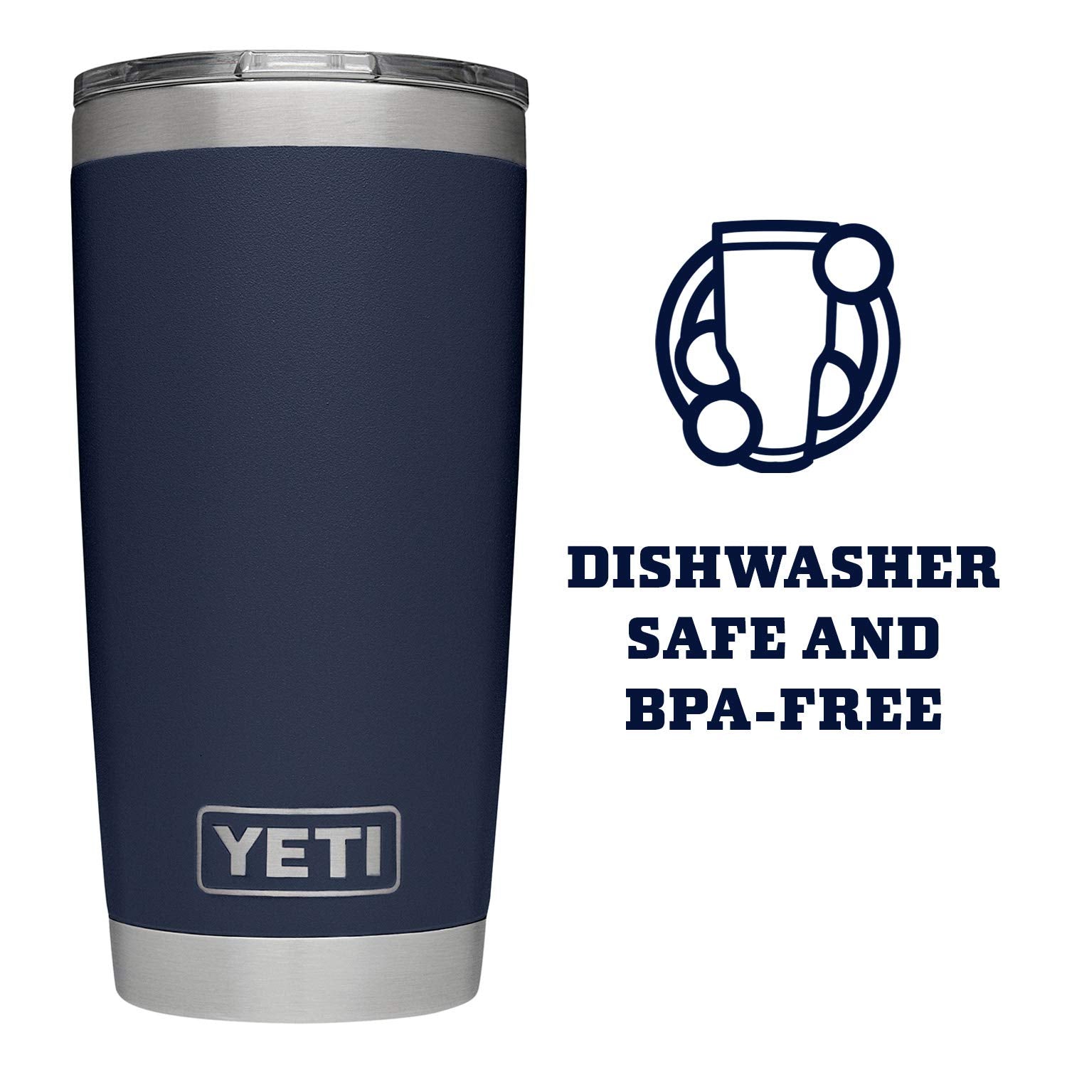 YETI Rambler 20 oz Tumbler, Stainless Steel, Vacuum Insulated with MagSlider Lid, Navy 🍁 All In One Marketplace Canada