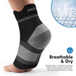 Plantar Fasciitis Sock (6 Pairs) for Men and Women, Ankle Brace Compression Socks with Arch Support for Achilles Tendonitis, Heel Pain, Swelling & Arthritis Relief, Black, Large 🍁 All In One Marketplace Canada
