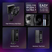 Cooler Master Hyper 212 Black Edition CPU Air Coolor, Silencio FP120 Fan, 4 CDC 2.0 Heatpipes, Anodized Gun-Metal Black, Brushed Nickel Fins for AMD Ryzen/Intel LGA1200/1151 🍁 All In One Marketplace Canada