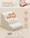 Feandrea 3-Step Dog Stairs, Dog Steps for Bed, Sofa, Waterproof Pet Stairs with Anti-Slip Designs, Gentle Slope, Removable Washable Cover, Handle, Dove Grey UPPS003G01 🍁 All In One Marketplace Canada