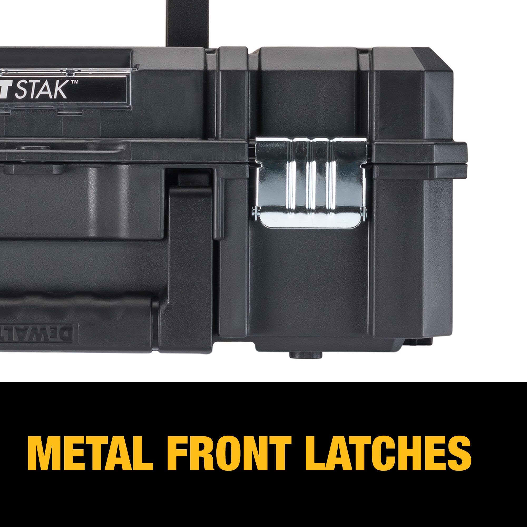 DEWALT Tool Box, TSTAK II, Flat Top (DWST17807) , Black 🍁 All In One Marketplace Canada