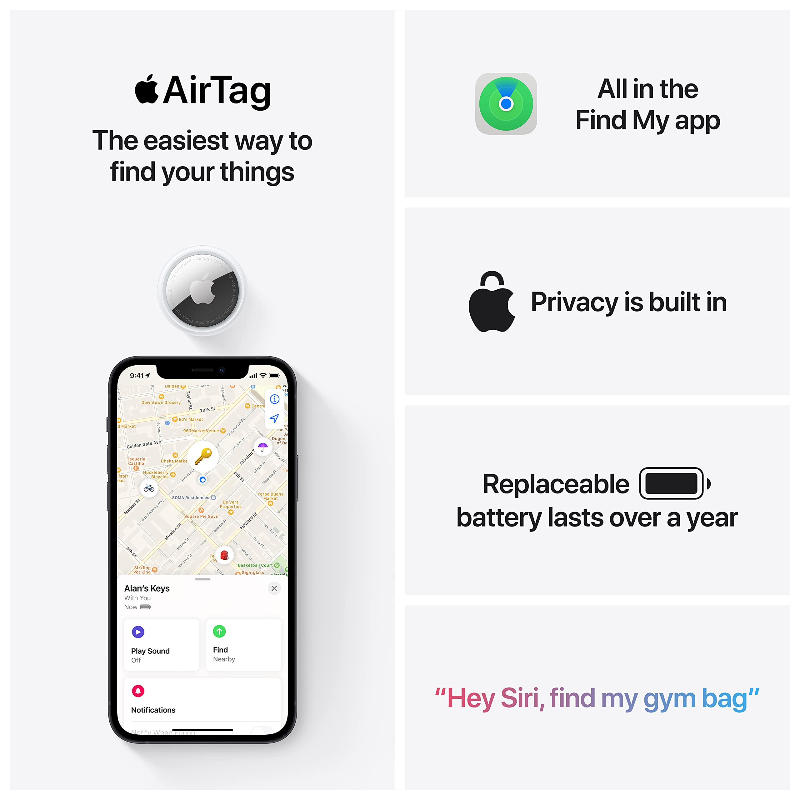 Apple AirTag 4 Pack (1st Generation) 🍁 All In One Marketplace Canada
