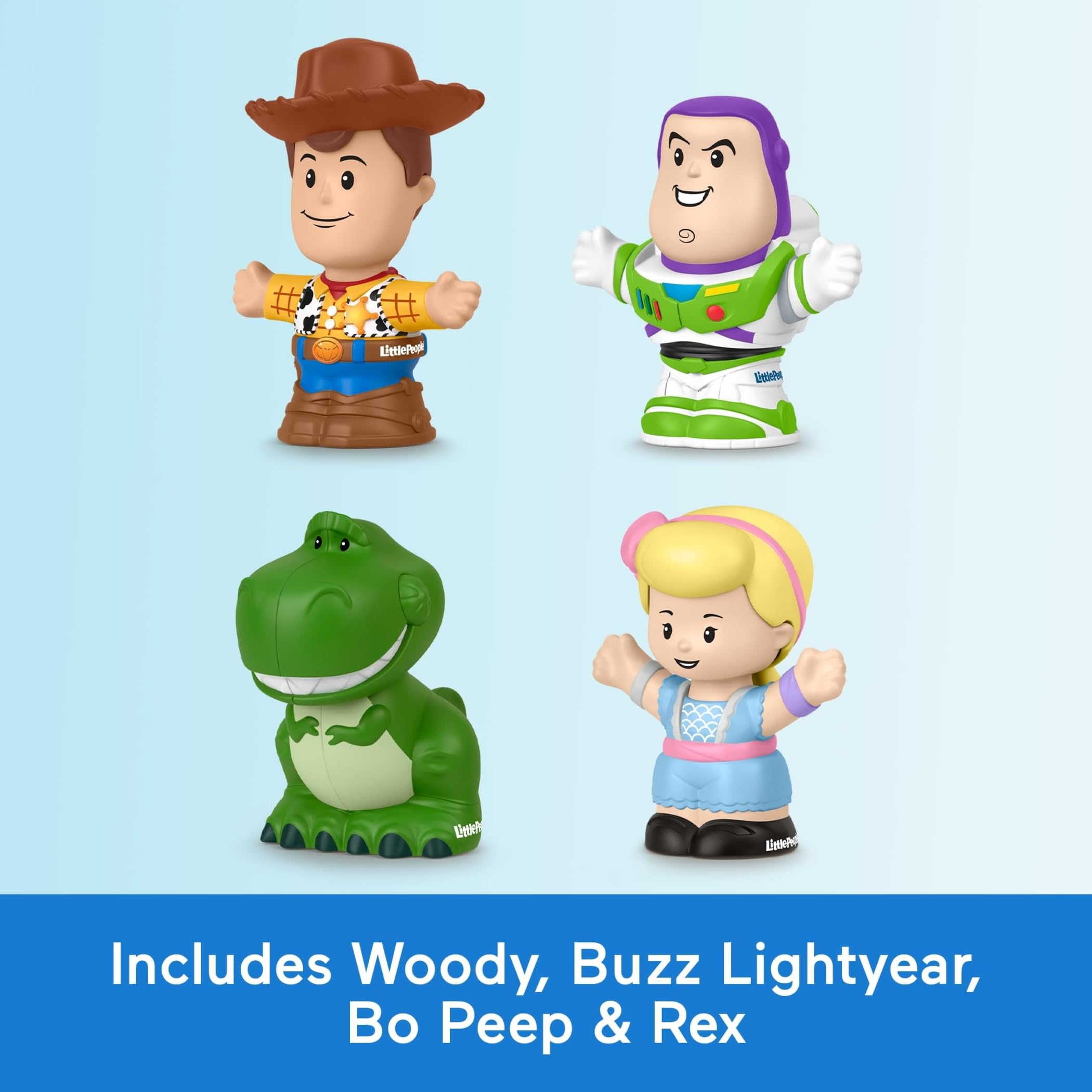 Fisher-Price Little People Toddler Toys Disney Pixar Toy Story Figure Pack with 4 Characters for Pretend Play Kids Ages 18+ Months 🍁 All In One Marketplace Canada