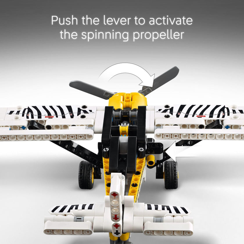 LEGO Technic Bush Plane Toy - Buildable Airplane Toy for Kids, Boys and Girls, Ages 8+ - Model Airplane Gift with Spinning Propeller, 4-Cylinder Piston Engine, and More - 42198 🍁 All In One Marketplace Canada
