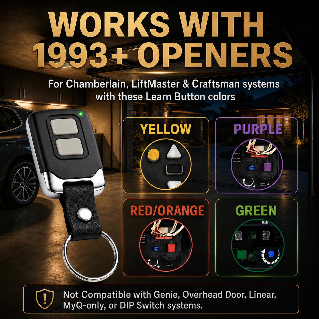 2 for Chamberlain LiftMaster Craftsman Garage Door Opener Remote 893LM 893Max 891LM 971LM 973LM 371LM 373LM Universal 🍁 All In One Marketplace Canada