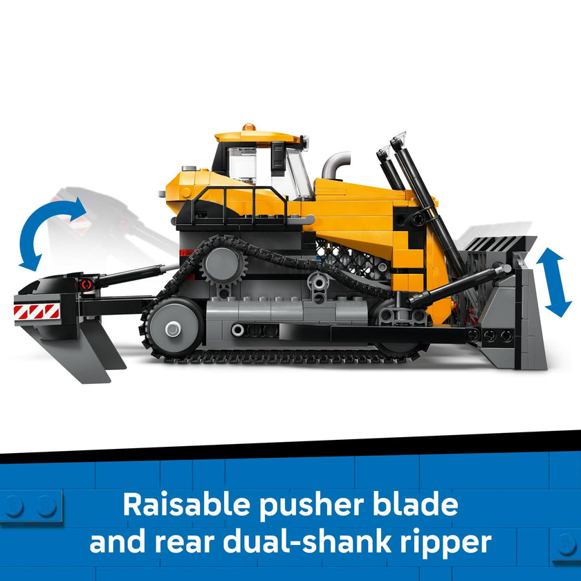 LEGO City Yellow Bulldozer Construction Site Building Toy for Kids, Ages 8+ - Pretend Play Set & Construction-Themed Building Blocks W/Toy Bulldozer Idea for Boys & Girls - 60466 🍁 All In One Marketplace Canada