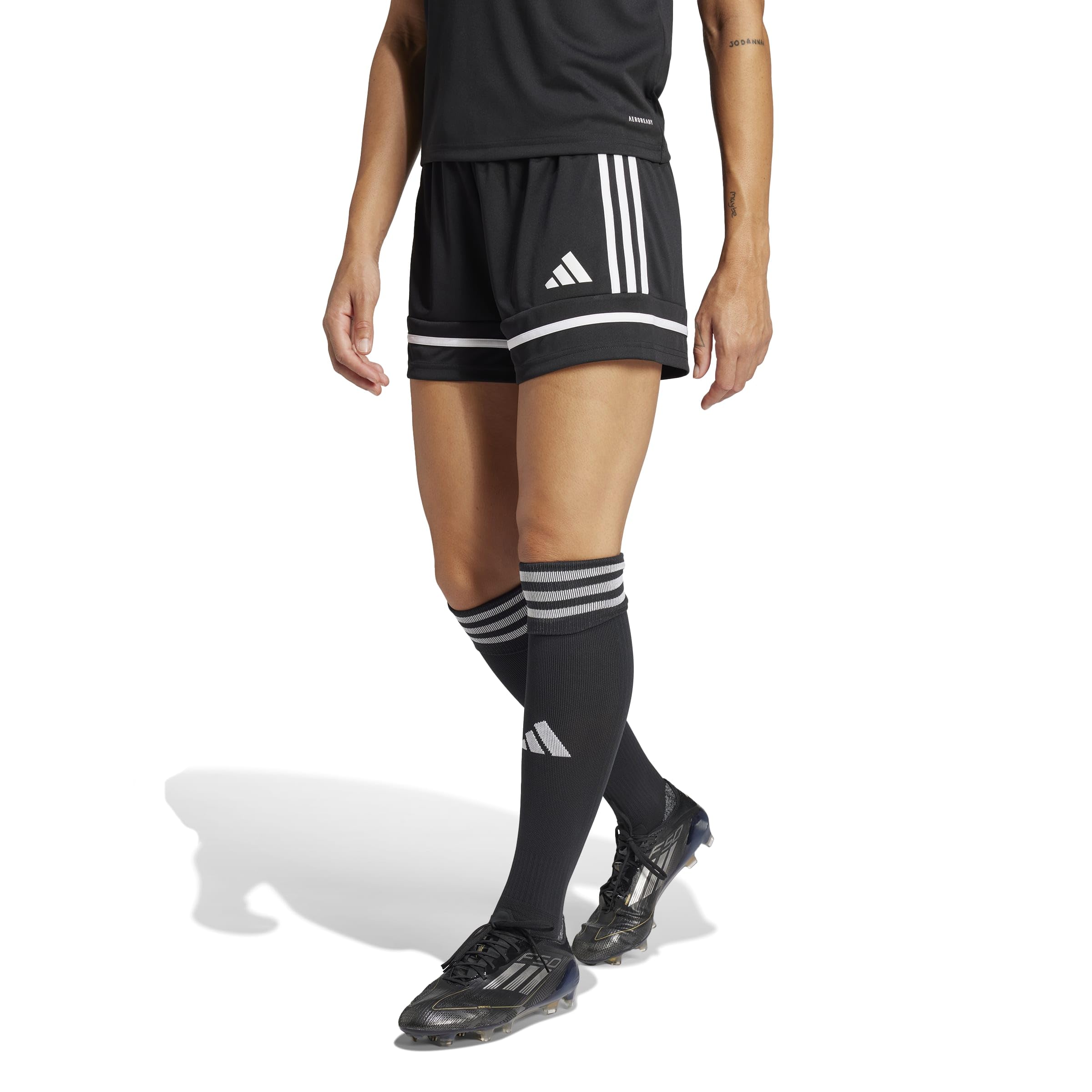 adidas Women's Squadra 25 Shorts, Black/Black/White, Medium 🍁 All In One Marketplace Canada