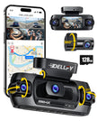 DELLFY 4 Channel Dash Cam, 4K Front & 3 * 1080P Rear/Left/Right, 360° Full View Dashcams for Cars, Built-in GPS & 5G WiFi APP, 24H Parking Mode, 8 IR Night Vision, G-Sensor, 128GB Card Included 🍁 All In One Marketplace Canada