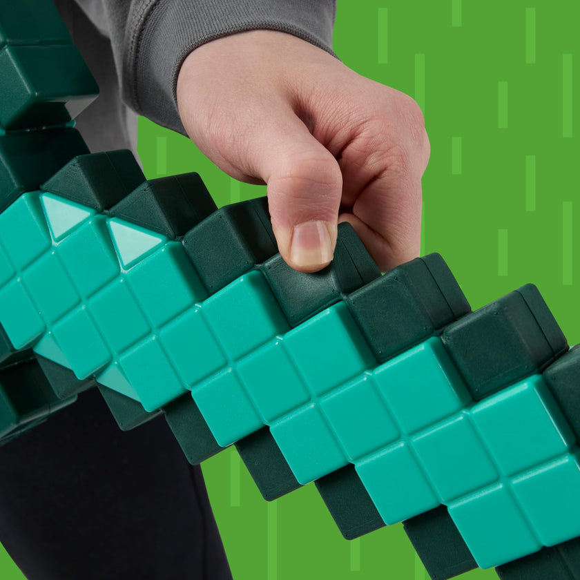 Nerf Minecraft Sword Dart Blaster, Pull Back Priming, Foam Edge, 8 Nerf N1 Darts, Ages 8+ 🍁 All In One Marketplace Canada