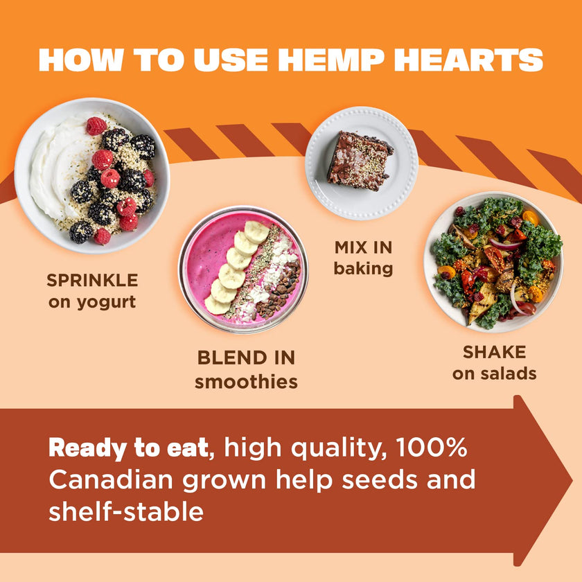 Manitoba Harvest Hemp Hearts Shelled Hemp Seeds, 454g; 10g Plant-Based Protein & 12g Omegas per Serving, Whole 30 Approved, Vegan, Keto, Paleo, Non-GMO, Gluten Free 🍁 All In One Marketplace Canada
