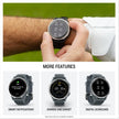 Garmin Approach S44, Essential Golf GPS Smartwatch, AMOLED Display, On-Course Features, Silver Aluminum Bezel with Twilight Silicone Band 🍁 All In One Marketplace Canada