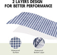 SAMSIER Large Outdoor Picnic Blankets Waterproof Foldable, Beach Blanket Sandproof Portable, Cute Picnic Mat Washable (Navy Blue, 60