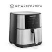 Chefman TurboFry® Touch Air Fryer, XL 8-Qt (7.5L) Family Size, One-Touch Digital Control Presets, French Fries, Chicken, Meat, Fish, Nonstick Dishwasher-Safe Parts, Automatic Shutoff, Stainless Steel 🍁 All In One Marketplace Canada