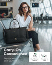 HOTOR Travel Duffel Bag - Large Weekender Bags for Women, Carry On Bag with Shoe Compartment, Overnight Bag with Toiletry Bag for Travel Essentials and Travel Accessories, Black, 34.0 x 45.0 x 20.0 cm 🍁 All In One Marketplace Canada