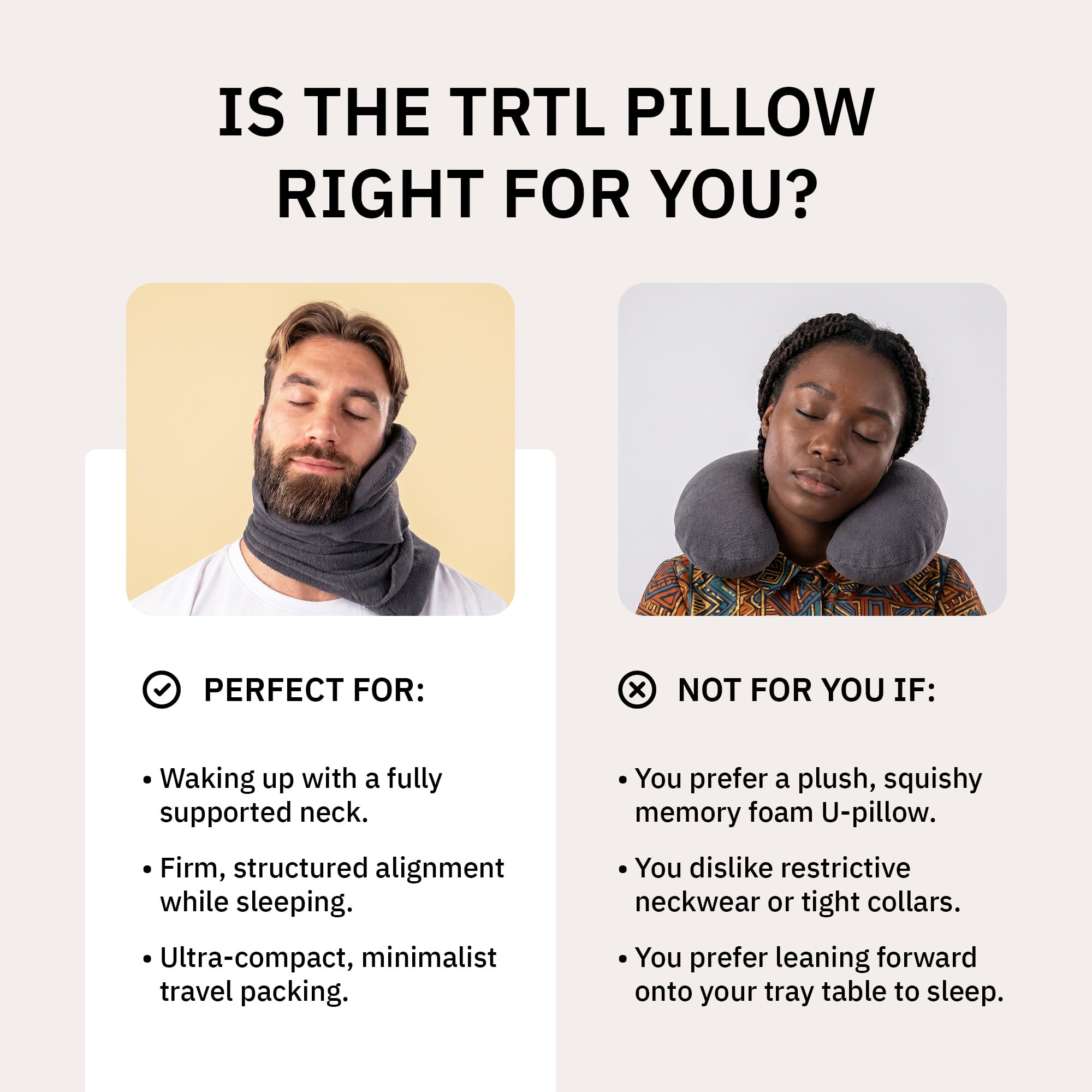 trtl Travel Pillow - Airplane Pillow for Neck and Shoulder Support - Soft, Lightweight, Machine-Washable Travel Pillows for Airplanes - Black 🍁 All In One Marketplace Canada