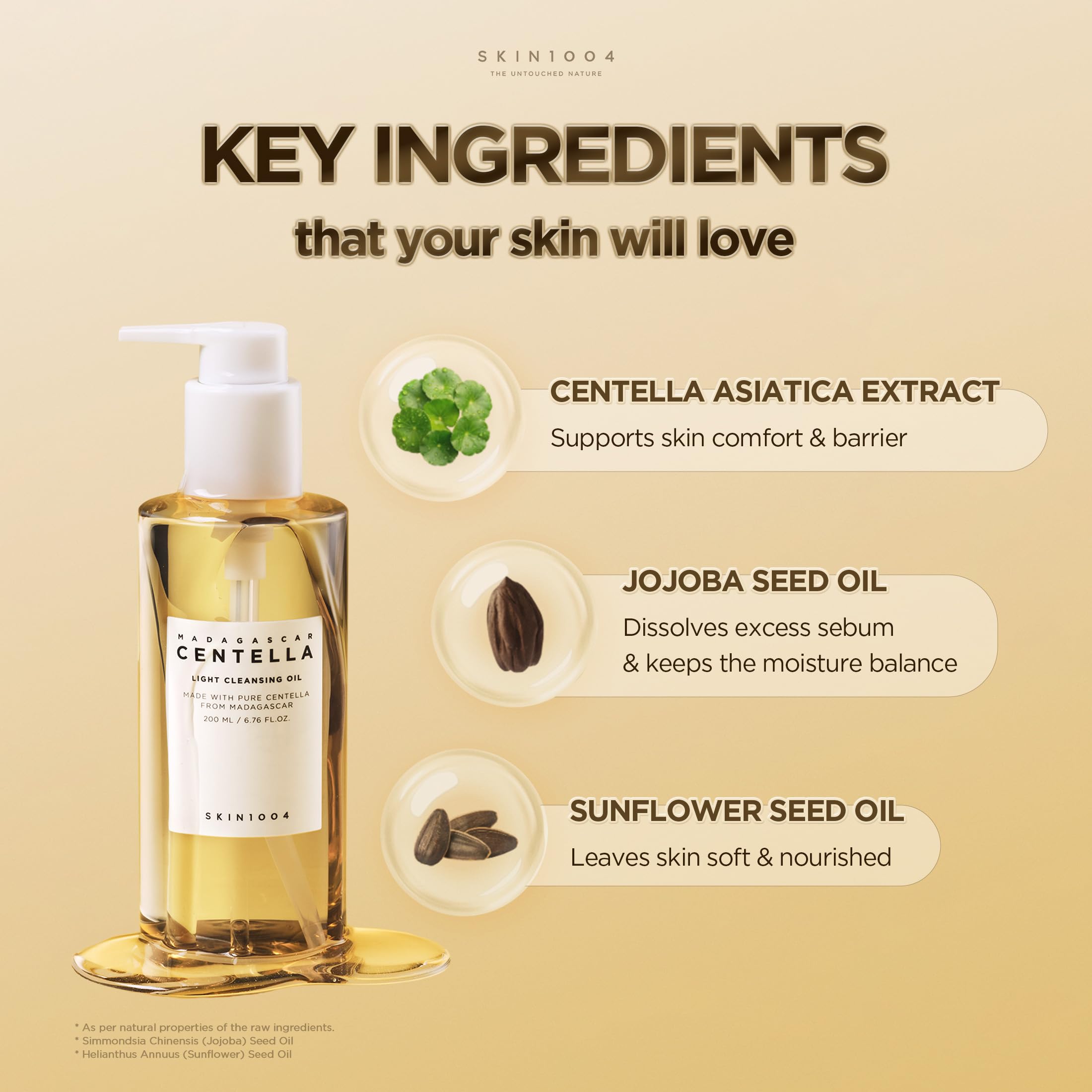 SKIN1004 Madagascar Centella Light Cleansing Oil (6.76 Fluid Ounce) Pure and light oil with fresh cleansing effect, Micellar Cleansing Hypoallergenic Use 🍁 All In One Marketplace Canada