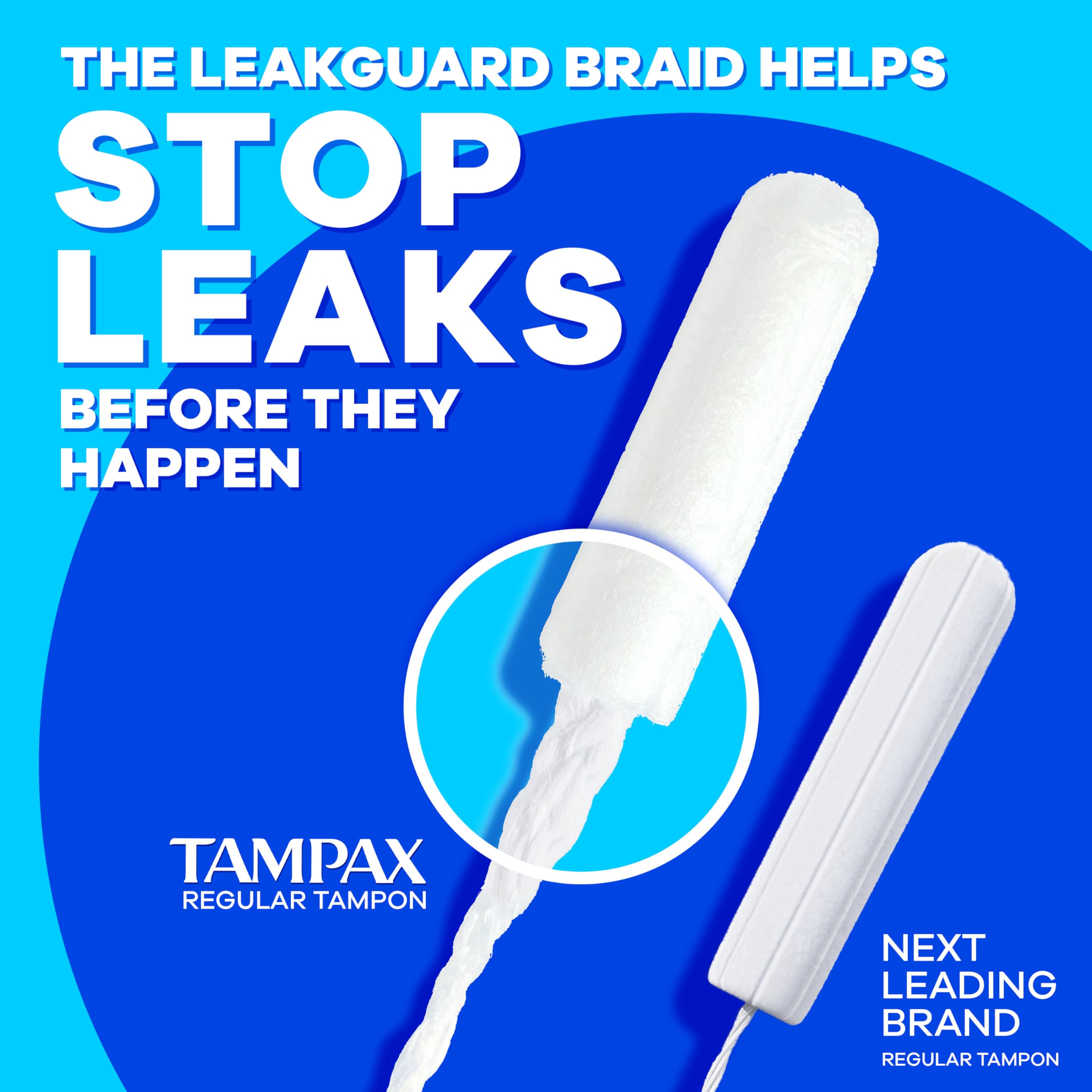 Tampax Pearl Tampons, with LeakGuard Braid, Ultra Absorbency, Unscented, 60 Count 🍁 All In One Marketplace Canada
