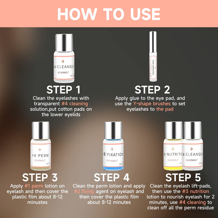 Lash Lift Kit - Eyelash Perm Kit - Professional Eyelash Curling Set - Glue Upgraded Version - Semi-Permanent Curling Perming Wave Suitable For Salon at Home (White) 🍁 All In One Marketplace Canada
