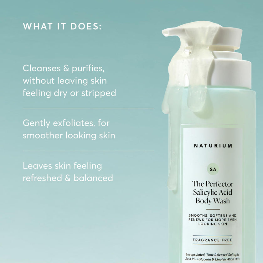 Naturium The Perfector Salicylic Acid Body Wash | Gentle & Smoothing Cleanser | 16.9 FL OZ / 500 ml 🍁 All In One Marketplace Canada