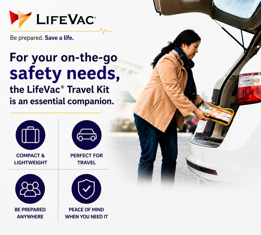 LifeVac Travel Kit (Canadian Version) - Choking Rescue Device, Portable Suction Rescue Device First Aid Kit for Kids and Adults, Portable Airway Suction Device | Anti Choking Device for Children and Adults 🍁 All In One Marketplace Canada