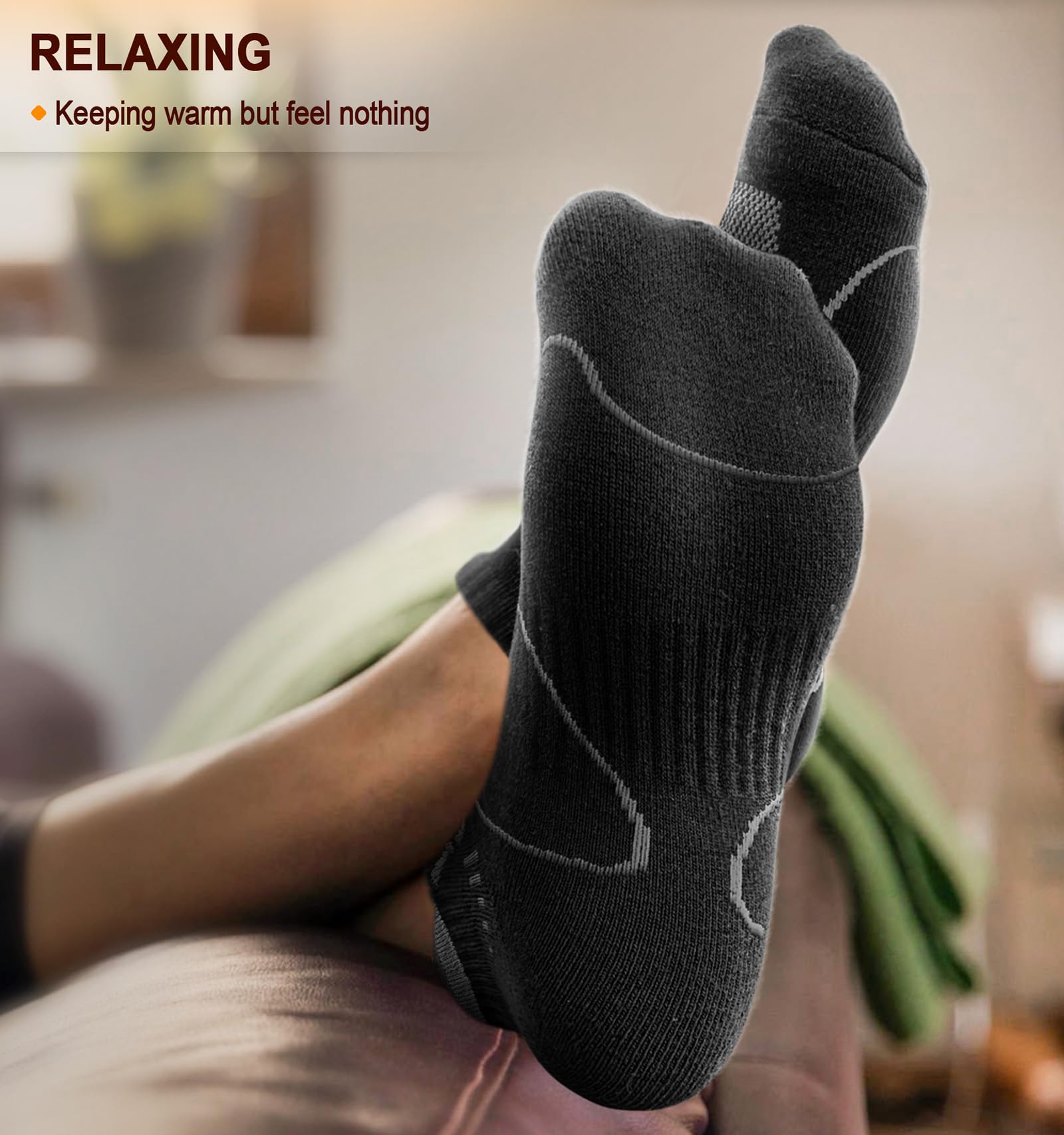 BULLIANT Men Running Socks 6Pairs-Ankle Athletic Socks Wicking Cushioned for Men Walking-Arch Compression Support(6Pairs,Shoes Size:Men 10-12) 🍁 All In One Marketplace Canada