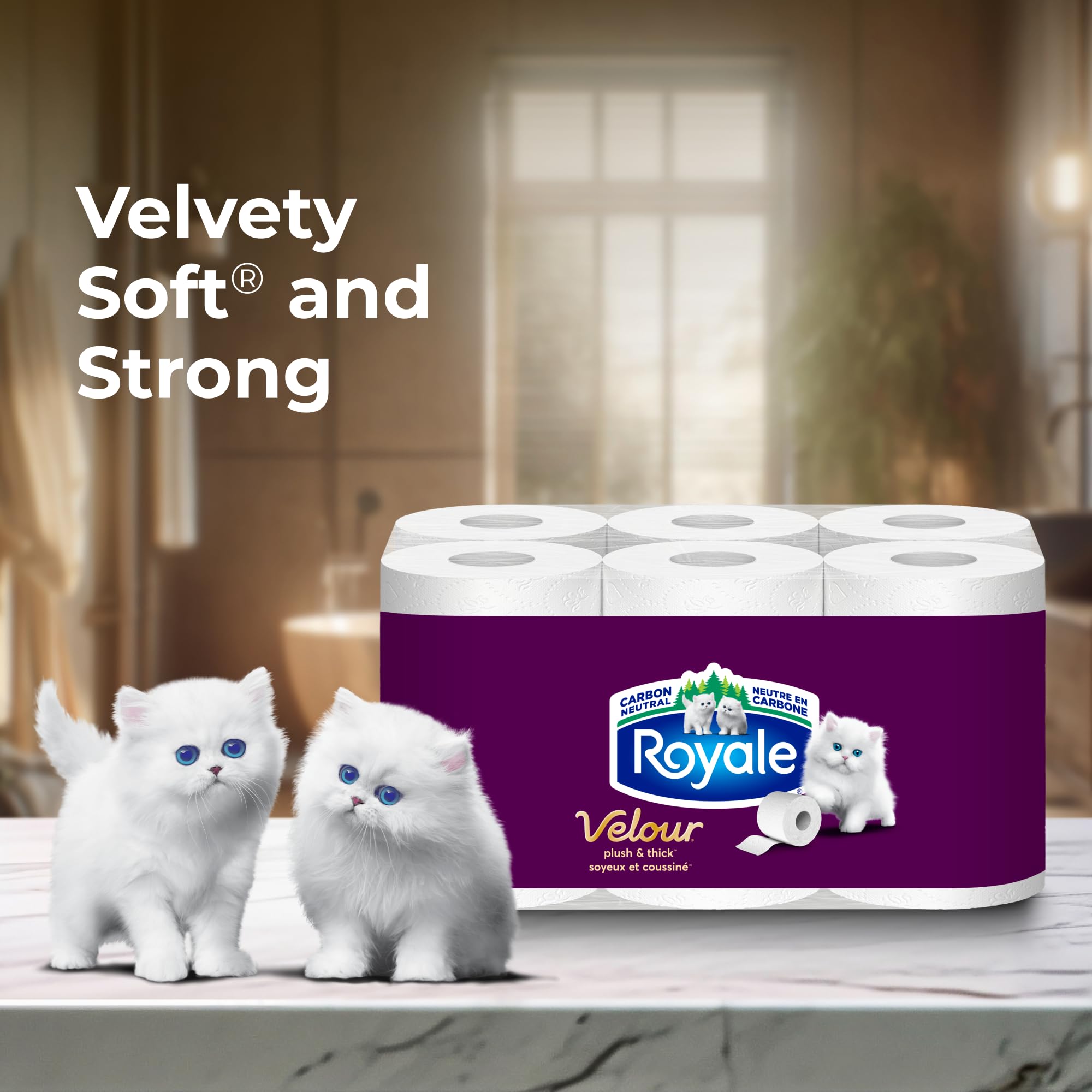 Royale Velour Toilet Paper, 12 Equal 48 Rolls, 284 Bathroom Tissues per roll 🍁 All In One Marketplace Canada
