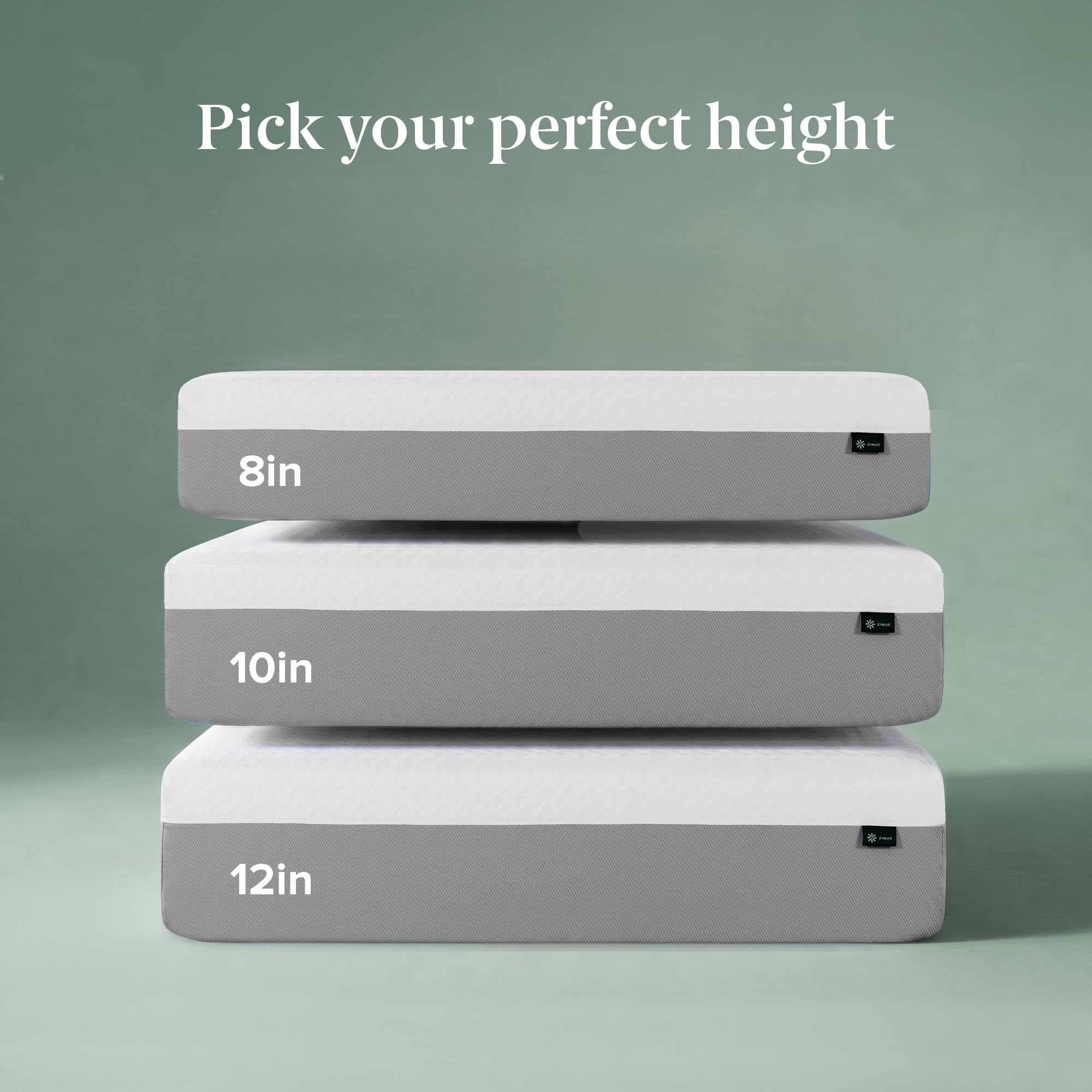 Zinus Full Mattress - 8 Inch Green Tea Essential Memory Foam Mattress, Affordable Mattress, Pressure Relief, CertiPUR-US Certified Foam, Mattress in a Box, 10-Year Warranty, Full Size 🍁 All In One Marketplace Canada