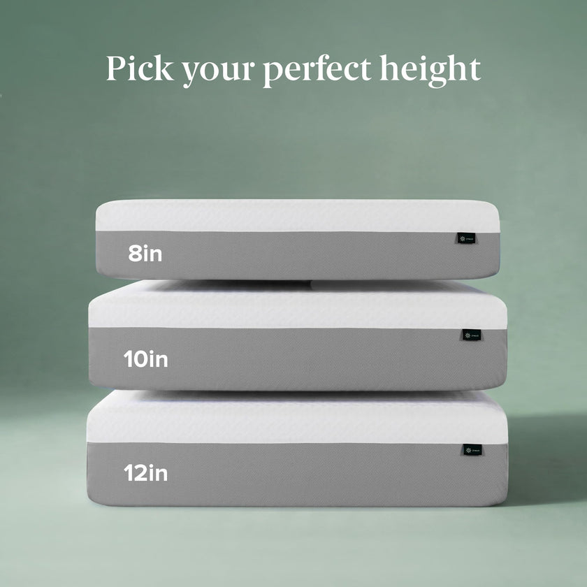 Zinus Full Mattress - 8 Inch Green Tea Essential Memory Foam Mattress, Affordable Mattress, Pressure Relief, CertiPUR-US Certified Foam, Mattress in a Box, 10-Year Warranty, Full Size 🍁 All In One Marketplace Canada