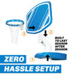 GoSports Splash Hoop PRO Swimming Pool Basketball Game - Includes Poolside Water Basketball Hoop, 2 Balls and Pump - Blue 🍁 All In One Marketplace Canada