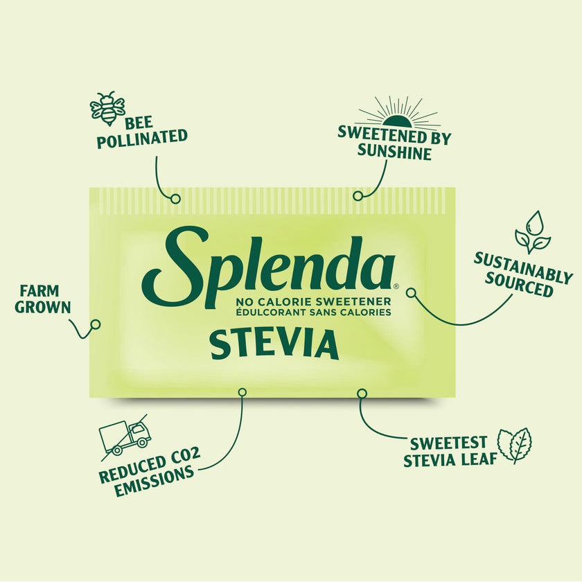 SPLENDA Stevia No Calorie Sweetener, Sugar Substitute Packets, 400 Count (Pack of 1) 🍁 All In One Marketplace Canada